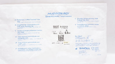 Teleflex 5-22212 Hudson RCI Sheridan Preformed Cuffed Tracheal Tube Oral